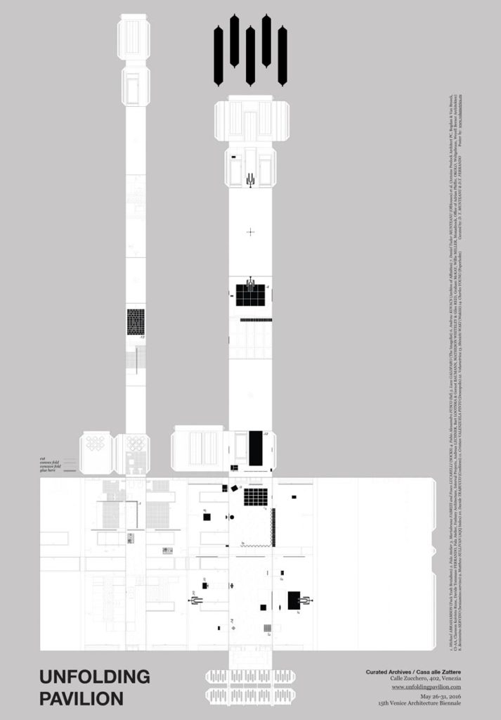 Desfășurarea spațiului expozițional. Concept de Daniel Tudor Munteanu. Desen realizat de Volumetrica (Magda Vieriu, Octavian Hrebenciuc)