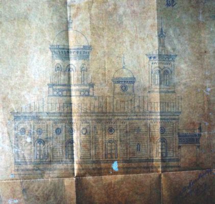 Prima biserică ctitorită (cca. 1740) de logofătul Mihai Băbeanu; biserica de zid ctitorită de Panait Băbeanu în intervalul 1784-1786 (ambele în tabloul votiv); chivotul bisericii (1813); proiectul arhitectului Alexandru Orăscu (1872) - ANR-DMB, Fond PMB Technic, dosar 16/1873
