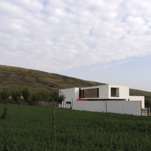 Casa M, proiect 2005-2010, finalizare execuție 2010, arie construită desfășurată 452 mp.