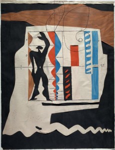Le Corbusier, Le Modulor, 1950, Tuș și colaj de hârtii colorate în guașă și decupate, 70 x 54 cm, Colecția Centre Pompidou, Musée national d’art moderne © Centre Pompidou / Dist. RMN-GP/ Ph. Migeat, © FLC, ADAGP, Paris 2015;