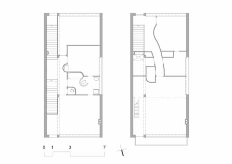 6 - Le Corbusier: The home and studio of René Guiette, Antwerp, 1926, second floor plans